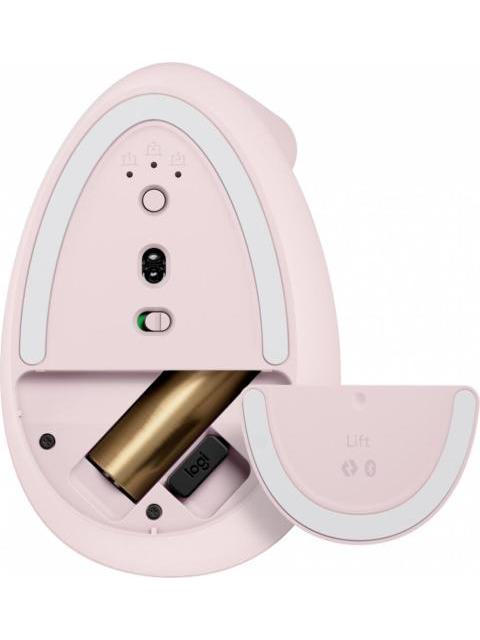 MOUSE VERTICAL ERGONOMICO LOGITECH OPTICO LIFT INALAMBRICO USB-A 1000DPI ROSA
