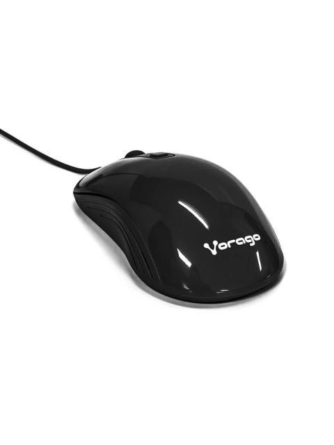 MOUSE ERGONOMICO VORAGO OPTICO MO-102 ALAMBRICO USB 1600DPI NEGRO