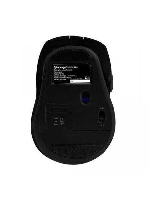 MOUSE VORAGO OPTICO MO-306 INALAMBRICO USB 2400DPI NEGRO