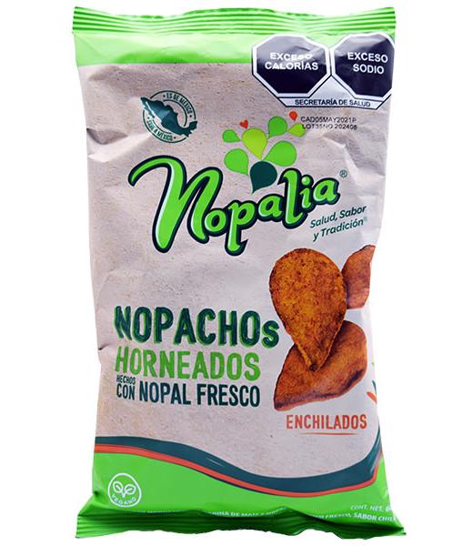 NACHOS DE NOPAL ENCHILADO 60 G NOPALIA