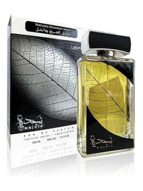 NAJDIA FOR MEN EAU DE PARFUM BY LATTAFA 100ML NICHO DE DUBAI VOLUMEN DE LA UNIDAD 100 ML