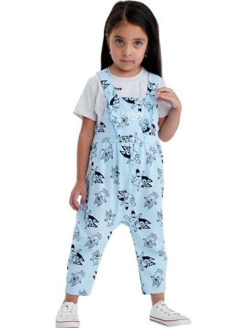 OVEROL ESTAMPADO APLICACIONES AZUL BLUEY