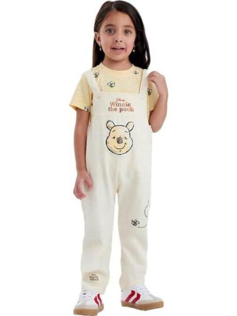 OVEROL ESTAMPADO APLICACIONES BEIGE WINNIE THE POOH