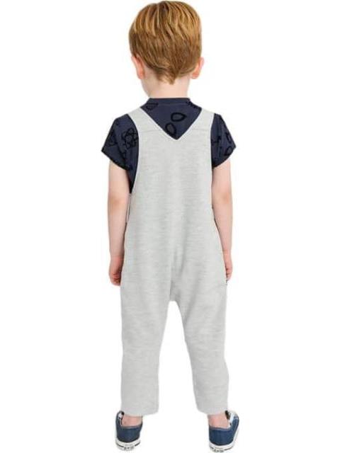 OVEROL ESTAMPADO APLICACIONES GRIS MARVEL