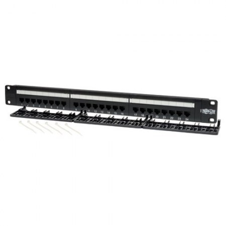 RACKMOUNT TRIPP LITE 24-PORT 1U CAT5E 110 PANEL 568B RJ-45 N052-024