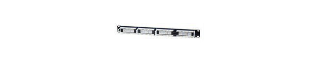 INTELLINET PANEL DE PARCHEO CAT5E 24 PUERTOS RJ-45 1U NEGRO
