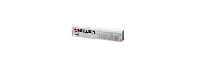 INTELLINET PANEL DE PARCHEO CAT5E 24 PUERTOS RJ-45 1U NEGRO