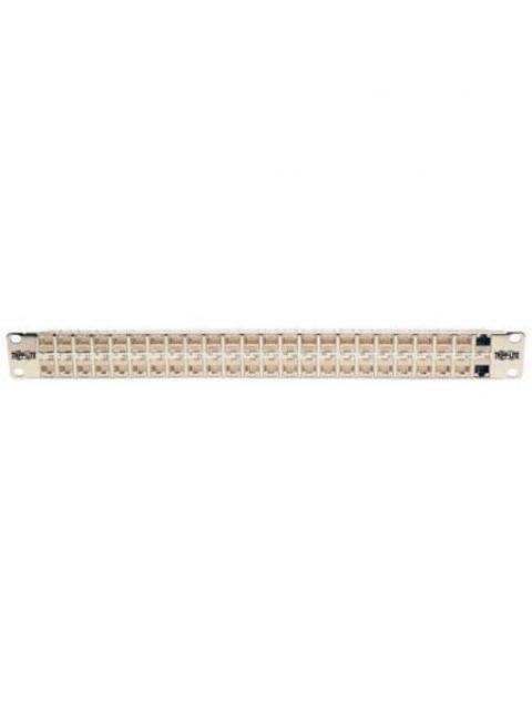 TRIPP LITE PANEL DE PARCHEO CAT6 48 PUERTOS RJ-45 1U PLATA