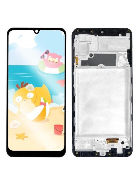 PANTALLA COMPLETA PARA SAMSUNG A22 A225 4G AMOLED CON MARCO NEGRO