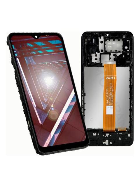PANTALLA PARA SAMSUNG A12 A125 INCELL COMPLETA CON MARCO NEGRO