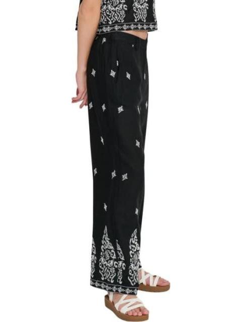 PANTALON BORDADO NEGRO HOLLY LAND