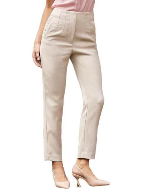 PANTALON CINTURA ALTA BEIGE HOLLY LAND