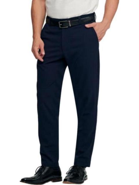 PANTALON CINTURA REGULAR CORTE SKINNY AZUL MARINO D.E.E.P SELECTION