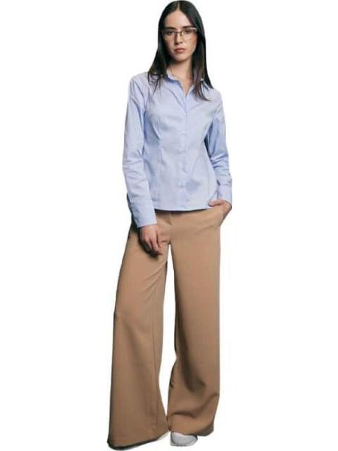 PANTALON DE VESTIR ANCHO CAMEL HOLLY LAND