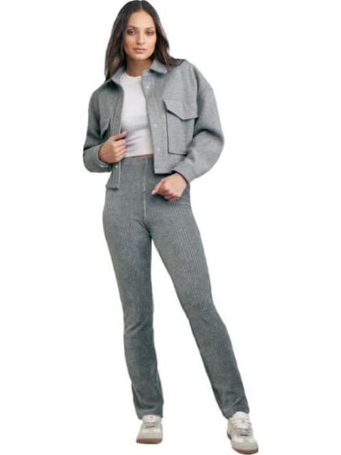 PANTALON RECTO GRIS HOLLY LAND