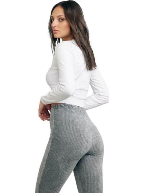 PANTALON RECTO GRIS HOLLY LAND