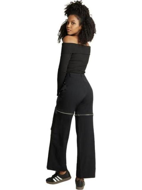 PANTALON CINTURA ALTA NEGRO HOLLY LAND