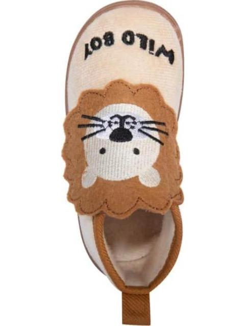 PANTUFLA BOTIN LEON CAMEL SCHATZ KIDS
