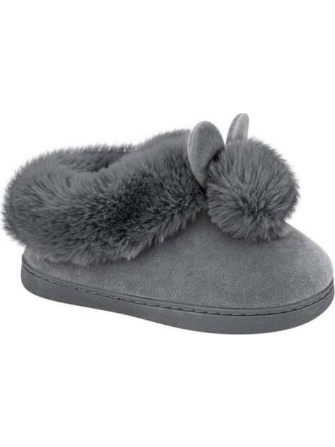 PANTUFLA CERRADA CONEJO GRIS LOVE TO LOUNGE