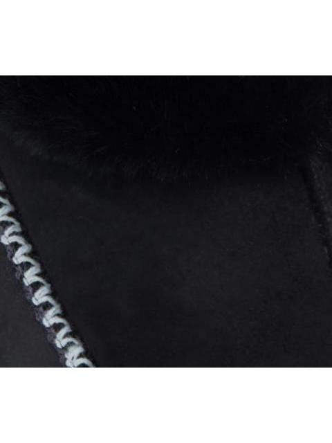 PANTUFLA CON PLATAFORMA PELUCHE NEGRO LOVE TO LOUNGE