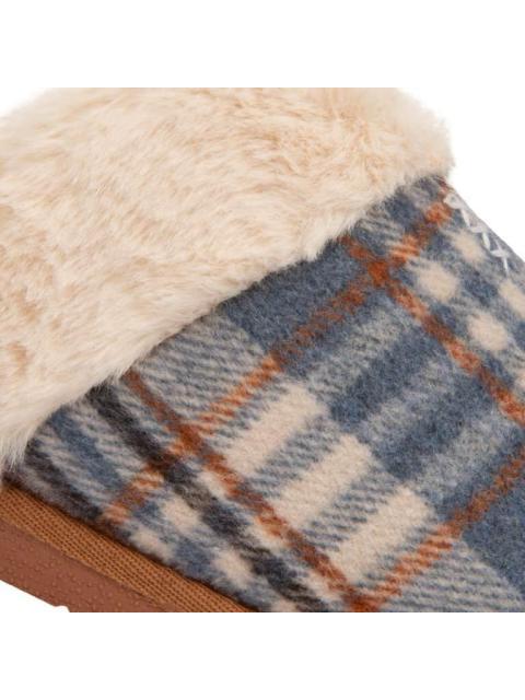 PANTUFLA DE PELUCHE AZUL SHOSH CONFORT