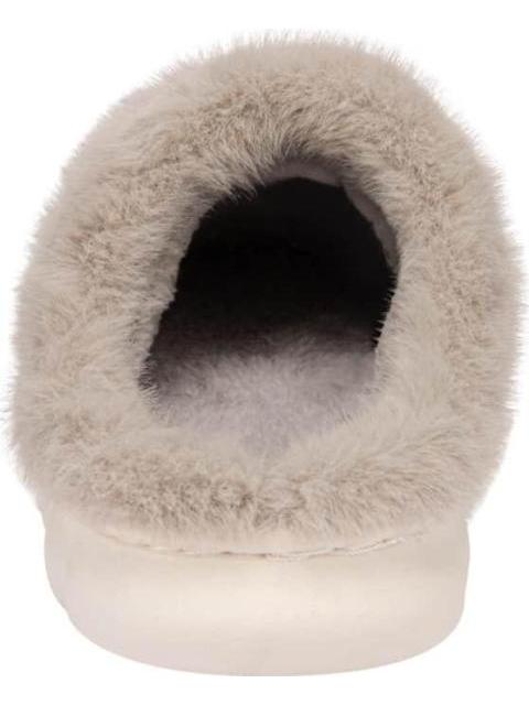 PANTUFLA DE PELUCHE GRIS SHOSH CONFORT