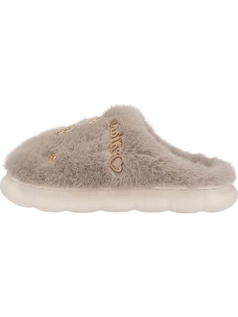 PANTUFLA DE PELUCHE GRIS SHOSH CONFORT