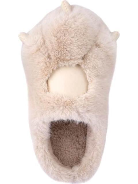 PANTUFLA GARRA PELUCHE BEIGE LOVE TO LOUNGE