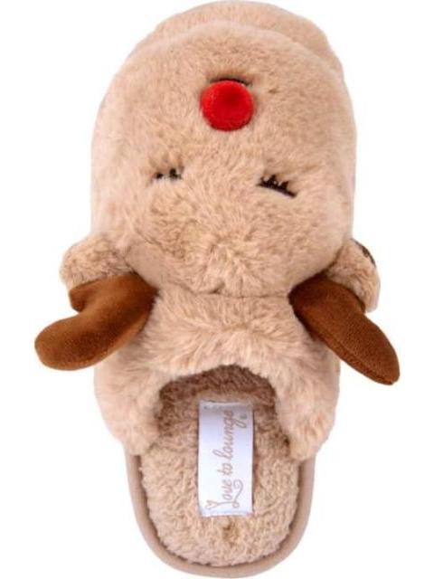PANTUFLA RENO PELUCHE CAMEL LOVE TO LOUNGE