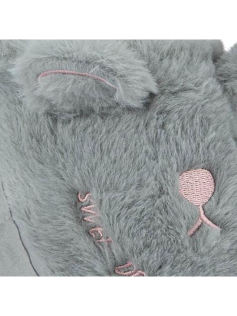 PANTUFLA ZUECA RATON GRIS LOVE TO LOUNGE