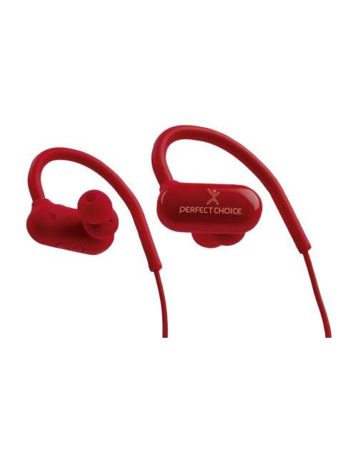 PERFECT CHOICE AUDIFONOS INTRAURICULARES DEPORTIVOS CON MICROFONO EFFORT INALAMBRICO BLUETOOTH NARANJA