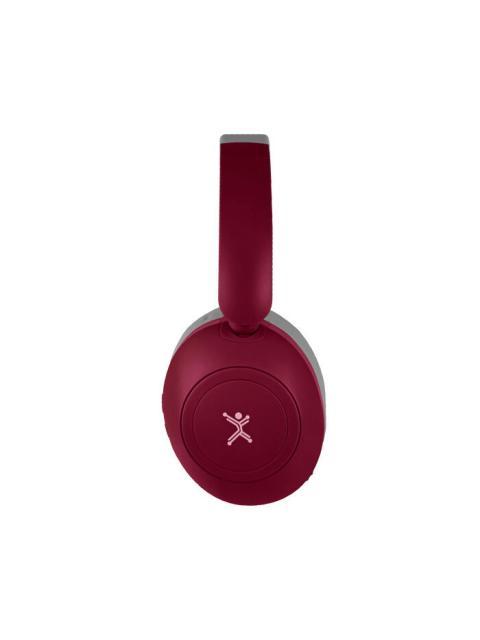 PERFECT CHOICE AUDIFONOS SOUNDIA BLUETOOTH INALAMBRICO USB-C ROJO