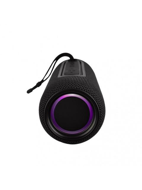 PERFECT CHOICE BOCINA PORTATIL LUMINO BLUETOOTH INALAMBRICO 20W RMS NEGRO
