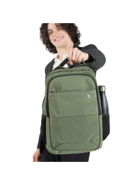 PERFECT CHOICE MOCHILA DE POLIESTER TROVA PARA LAPTOP HASTA 15.6 VERDE