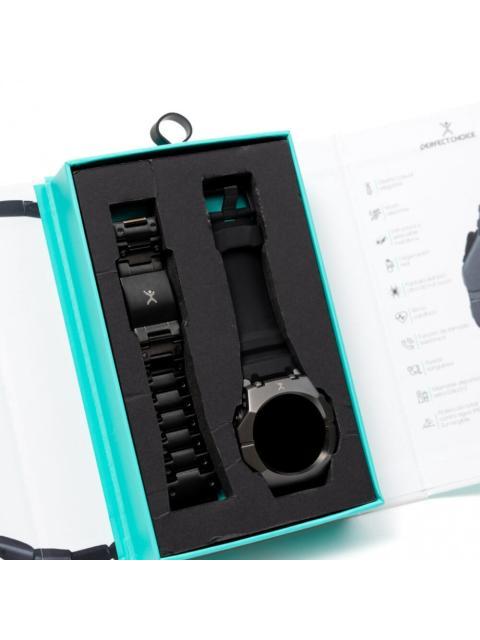PERFECT CHOICE SMARTWATCH ELEMENTUM TOUCH BLUETOOTH ANDROID-IOS NEGRO - RESISTENTE AL AGUA