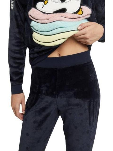 PIJAMA 2 PZAS ESTAMPADA AZUL MARINO LOVE TO LOUNGE