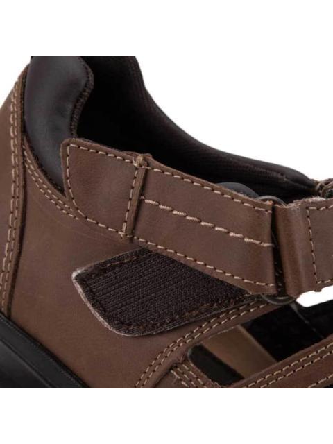 SANDALIA CASUAL AJUSTE CON VELCRO CAFE NEBEL WALK