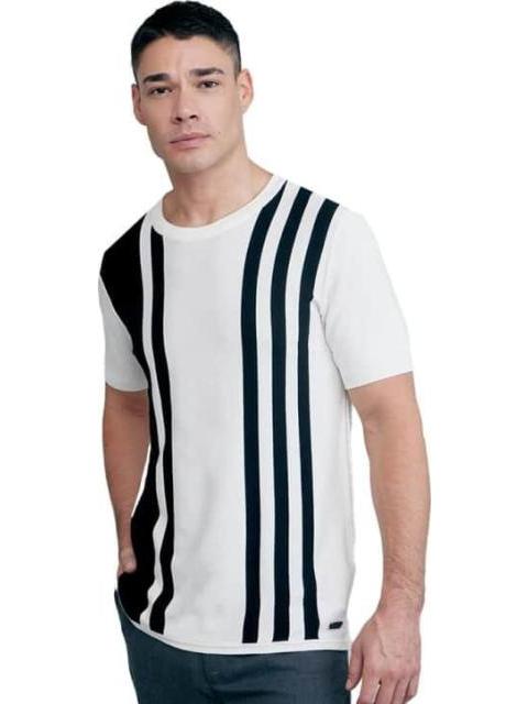 PLAYERA CABALLERO BLANCO/NEGRO D.E.E.P SELECTION