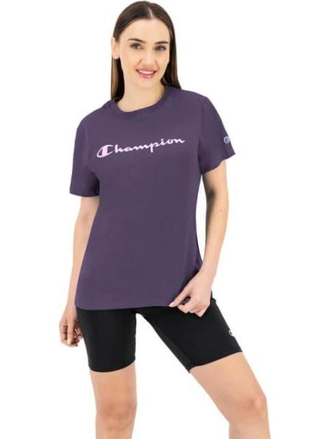 PLAYERA CLASIC PRINTED TEE MORADO CHAMPION