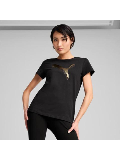 PLAYERA ESS METALLIC TEE NEGRO PUMA