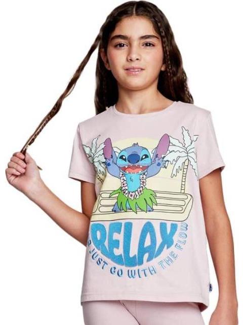 PLAYERA ESTAMPADA APLICACIONES PALO DE ROSA DISNEY
