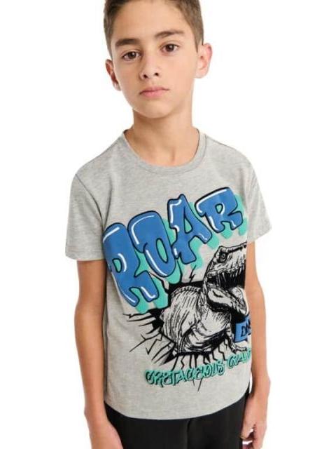 PLAYERA PLAYERA APLICACIONES GRIS NEXT CO