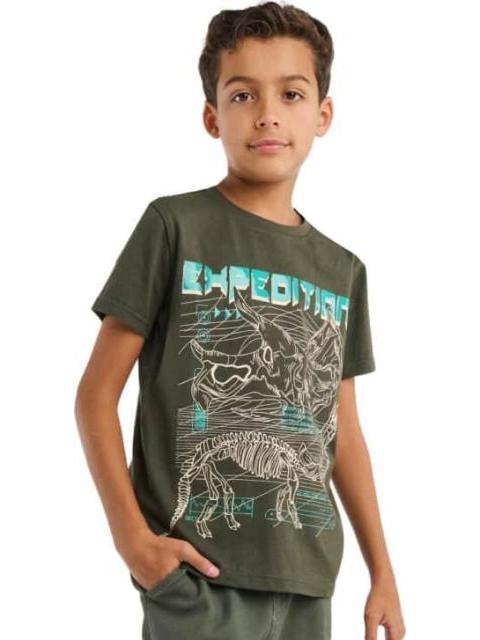 PLAYERA PLAYERA APLICACIONES VERDE OLIVO NEXT CO