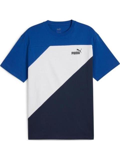 PLAYERA POWER COLORBLOCK AZUL PUMA