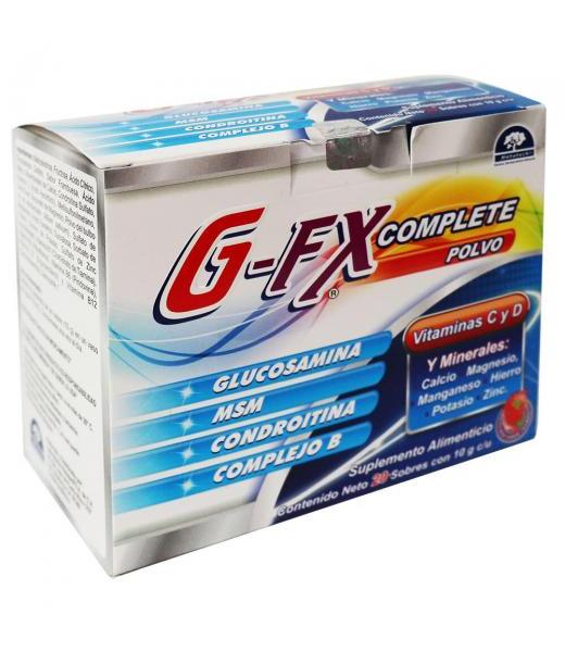 POLVO G-FX COMPLETE C 20 SOBRES DE 10 GRGLUCOSAMINA MSM CONDROITI LAB. NATUTECH