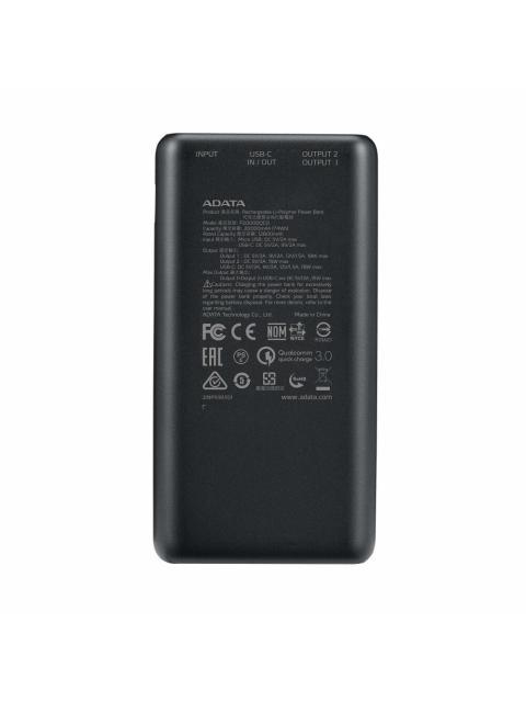 POWERBANK ADATA P20000QCD NEGRO 20000 MAH
