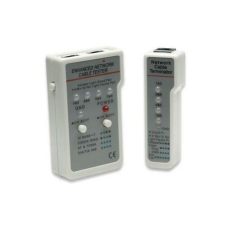 INTELLINET PROBADOR DE CABLES DE RED RJ-11-RJ-45 4 LEDS
