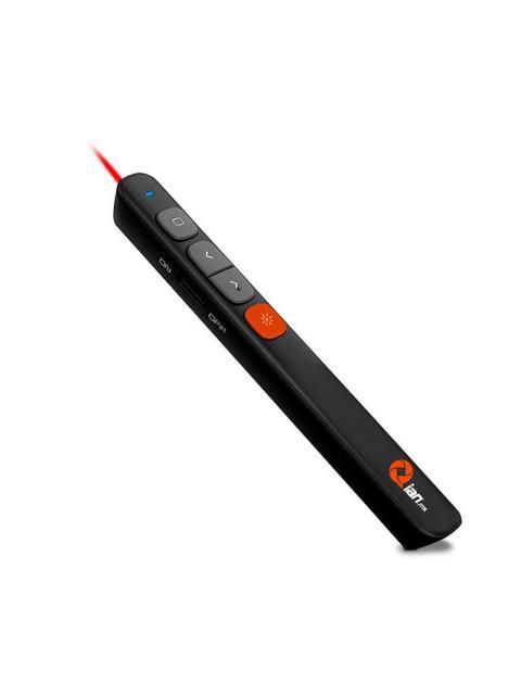 QIAN PRESENTADOR INALAMBRICO CON APUNTADOR LASER RECEPTOR USB 2.4 GHZ DISTANCIA HASTA LUZ 200MT Y 100 MTS PARA CONTROL BATERIAS AAA QLP200