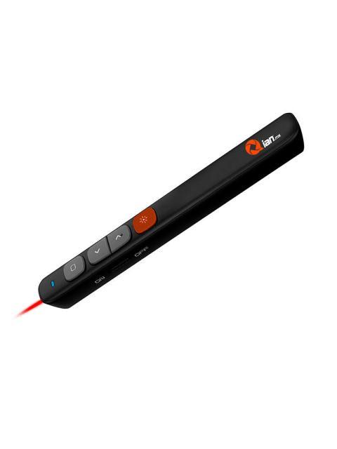 QIAN PRESENTADOR INALAMBRICO CON APUNTADOR LASER RECEPTOR USB 2.4 GHZ DISTANCIA HASTA LUZ 200MT Y 100 MTS PARA CONTROL BATERIAS AAA QLP200