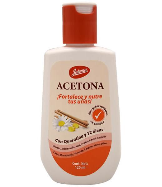 QUITA ESMALTE CON QUERATINA Y 12 OLEOS 120 ML JALOMA